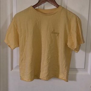 Bright yellow “ Honey shirt “